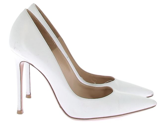 Gianvito Rossi Décolleté bianchi "105" Bianco - vista 2