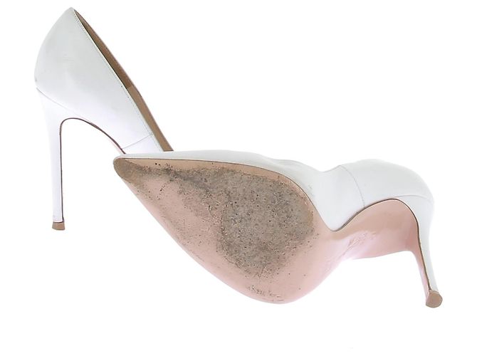 Gianvito Rossi Décolleté bianchi "105" Bianco - vista 7