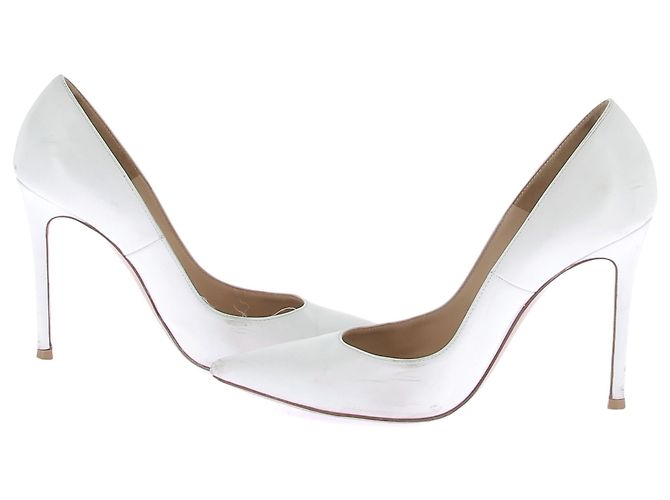 Gianvito Rossi Décolleté bianchi "105" Bianco - vista 9