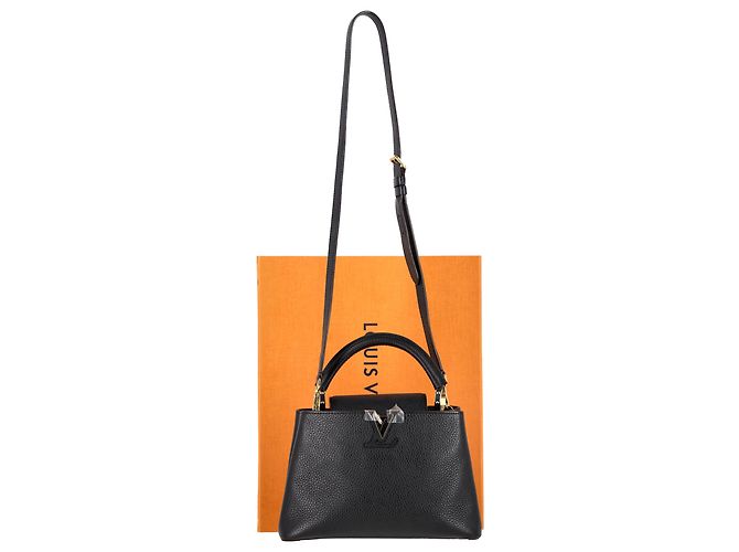 Bolsa de mão Louis Vuitton Capucines BB em couro preto - Ansicht 2