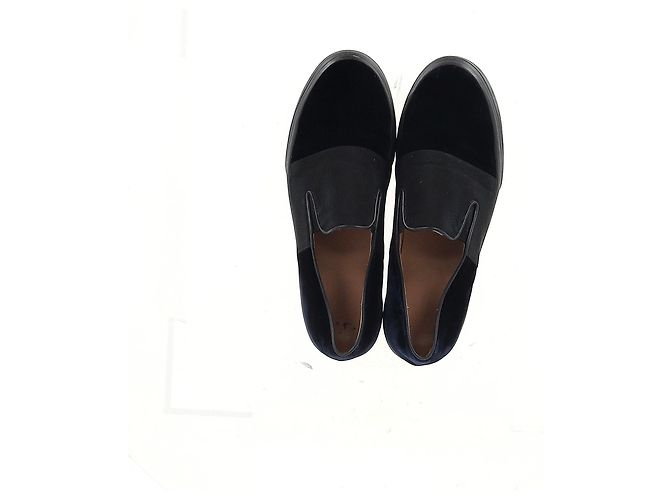 Sneakers Slip-On Dries Van Noten in Velluto Nero - vista 10