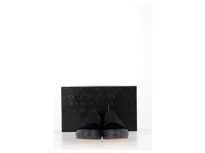 Sneakers Slip-On Dries Van Noten in Velluto Nero - vista 14