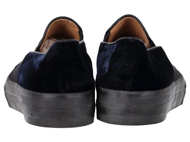 Sneakers Slip-On Dries Van Noten in Velluto Nero - vista 5