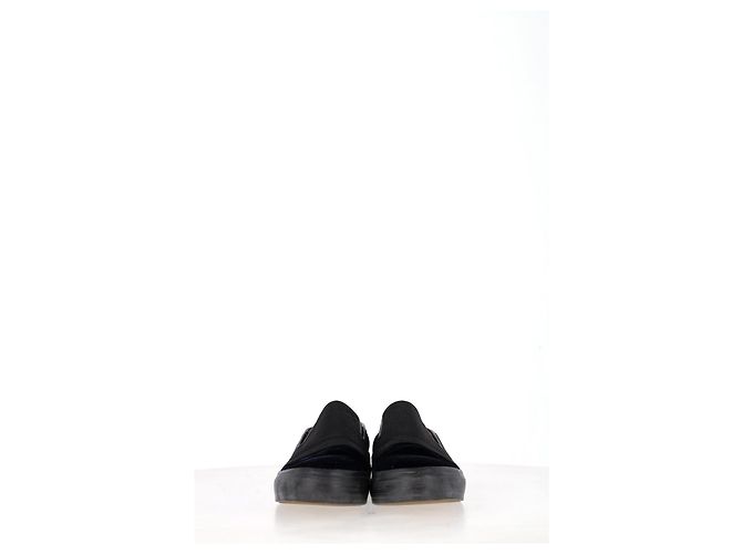 Sneakers Slip-On Dries Van Noten in Velluto Nero - vista 9