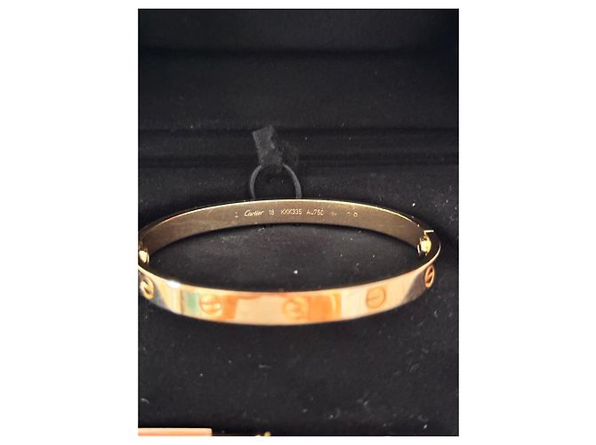 Bracciale rigido Cartier Love oro rosa - vista 4
