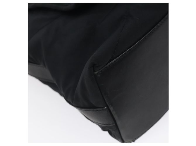Borsa a spalla Salvatore Ferragamo in nylon nero Auth 121472 - vista 16