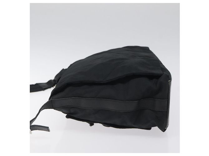 Borsa a spalla Salvatore Ferragamo in nylon nero Auth 121472 - vista 4