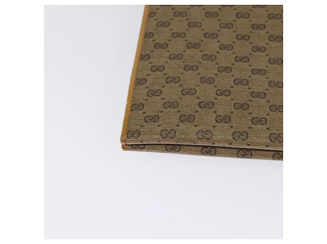 Gucci Borsa a spalla Micro GG Supreme PVC Beige Oro Auth BA1958 D'oro - vista 15