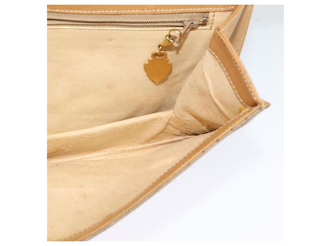 Gucci Borsa a spalla Micro GG Supreme PVC Beige Oro Auth BA1958 D'oro - vista 19
