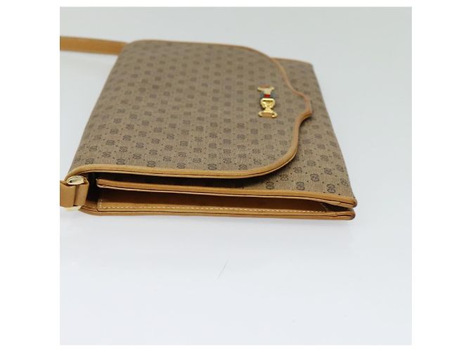 Gucci Borsa a spalla Micro GG Supreme PVC Beige Oro Auth BA1958 D'oro - vista 3
