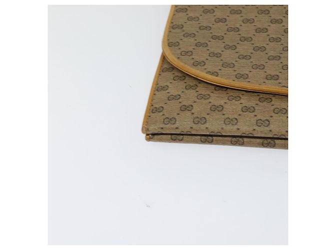 Gucci Borsa a spalla Micro GG Supreme PVC Beige Oro Auth BA1958 D'oro - vista 9