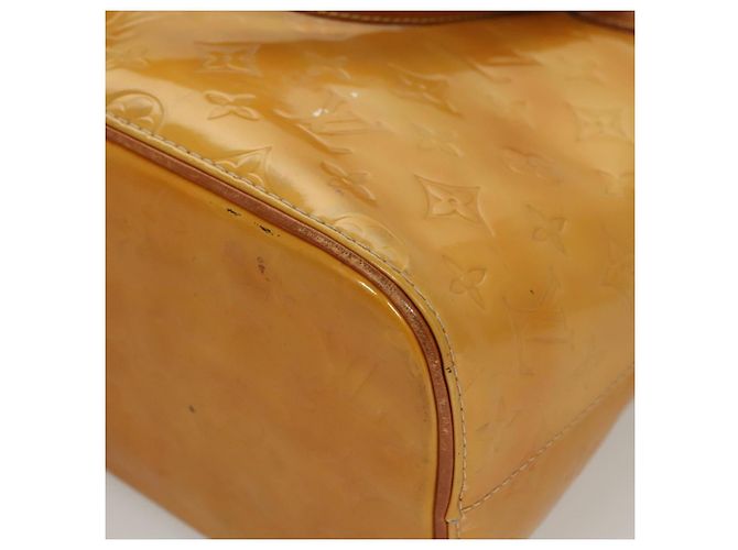 LOUIS VUITTON Borsa a Mano Monogram Vernis Houston Beige M91004 LV Auth 120738 - vista 15