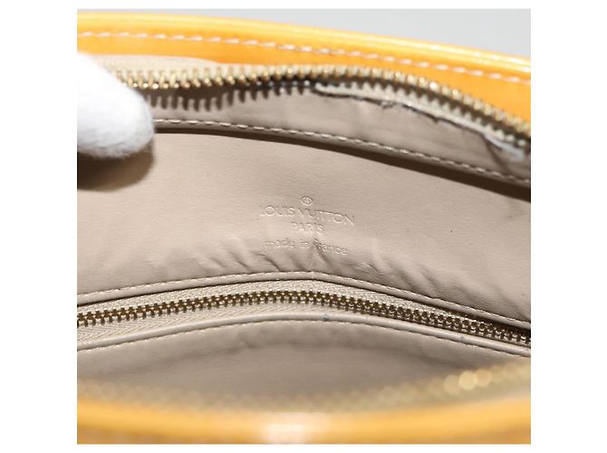 LOUIS VUITTON Borsa a Mano Monogram Vernis Houston Beige M91004 LV Auth 120738 - vista 19