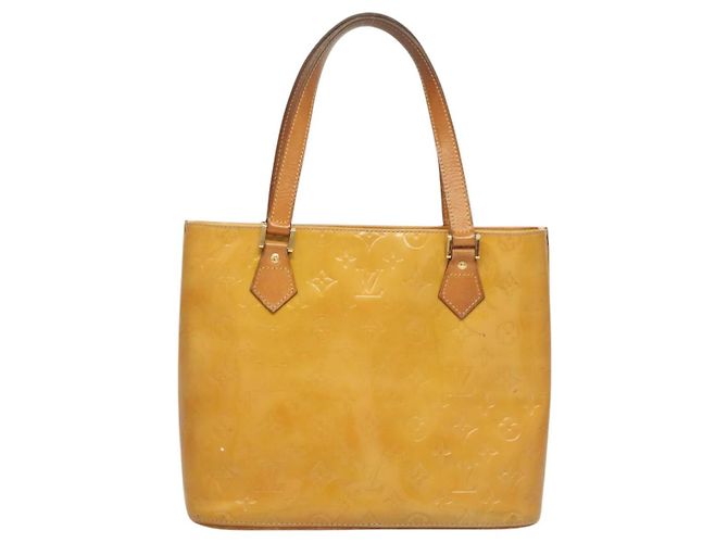 LOUIS VUITTON Borsa a Mano Monogram Vernis Houston Beige M91004 LV Auth 120738 - vista 2