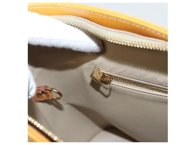 LOUIS VUITTON Borsa a Mano Monogram Vernis Houston Beige M91004 LV Auth 120738 - vista 23