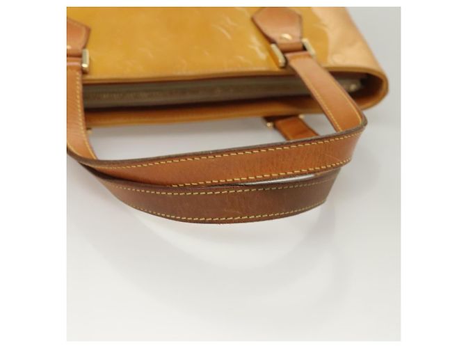 LOUIS VUITTON Borsa a Mano Monogram Vernis Houston Beige M91004 LV Auth 120738 - vista 7