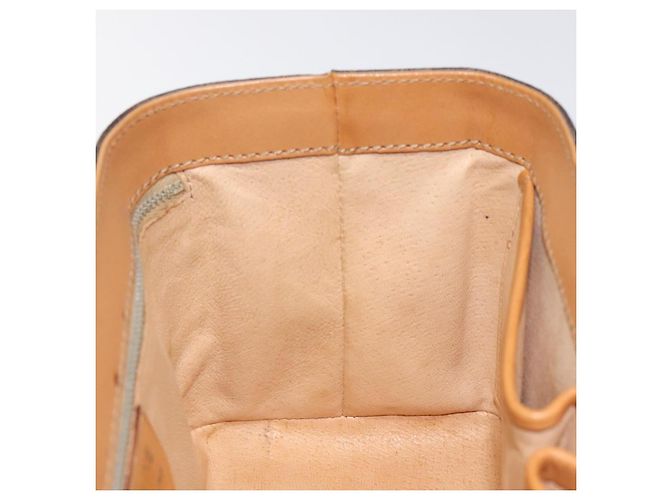 Céline Bolsa Vanity em lona Macadam CELINE em couro PVC marrom dourado Auth 123102 - vista 20