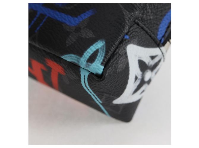 LOUIS VUITTON Eclipse Graffiti Portachiavi Pouch Quadrato M00969 Auth 117679AM Monogramma - vista 14