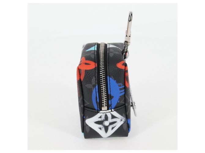 LOUIS VUITTON Eclipse Graffiti Portachiavi Pouch Quadrato M00969 Auth 117679AM Monogramma - vista 2