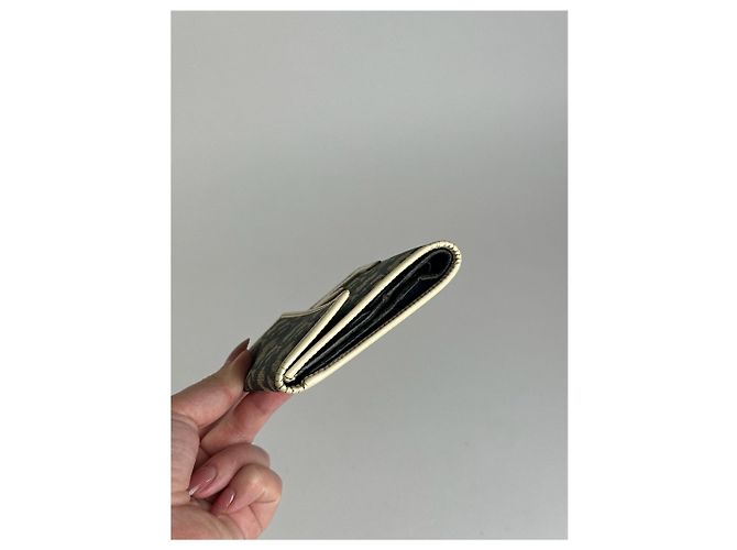 Portefeuille vintage Dior Oblique Monogram bleu blanc - vue 11