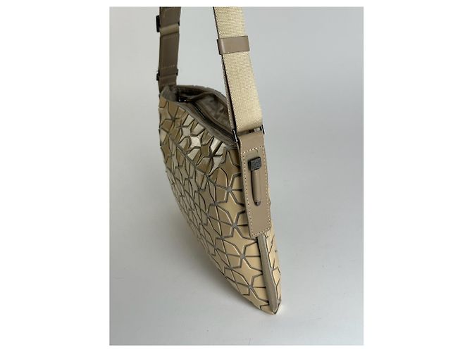 Issey Miyake Vintage Pleats Please Tasche Beige - Ansicht 4