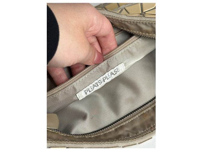 Issey Miyake Vintage Pleats Please Tasche Beige - Ansicht 8
