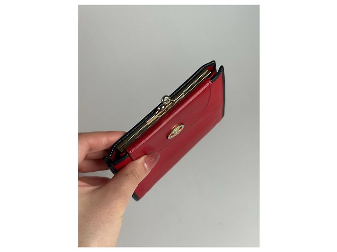 Céline Vintage Celine Paris Monogram Leather wallet red - view 11