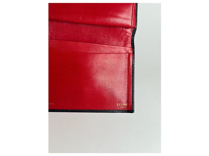 Céline Vintage Celine Paris Monogram Leather wallet red - view 7
