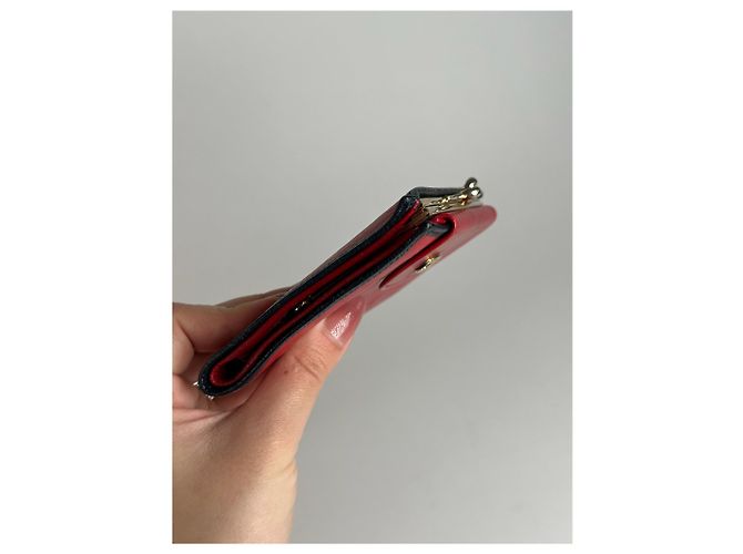 Céline Vintage Celine Paris Monogram Leather wallet red - view 9