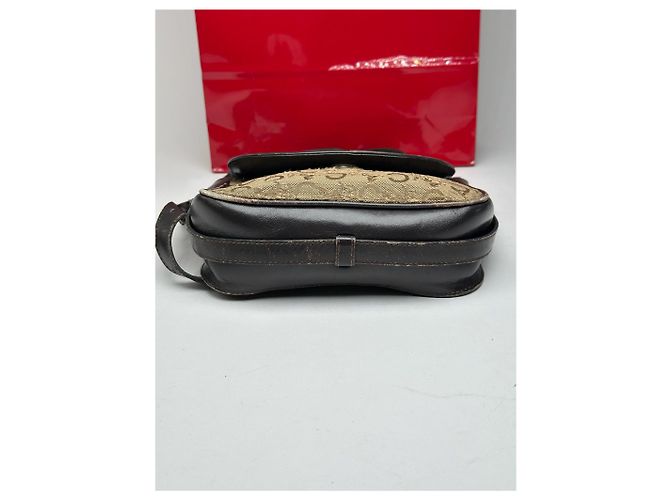 Céline Vintage Celine Paris Macadam Tasche Triomphe Kamel - Ansicht 11