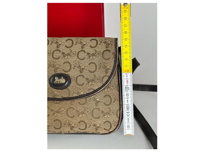 Céline Vintage Celine Paris Macadam Tasche Triomphe Kamel - Ansicht 13