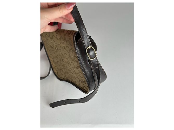 Céline Vintage Celine Paris Macadam Tasche Triomphe Kamel - Ansicht 4