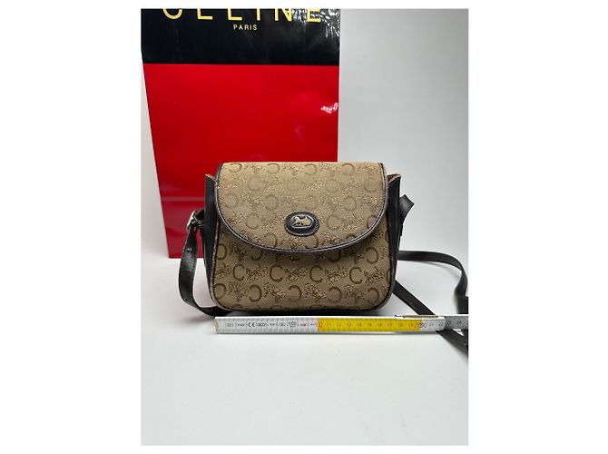 Céline Vintage Celine Paris Macadam Tasche Triomphe Kamel - Ansicht 5