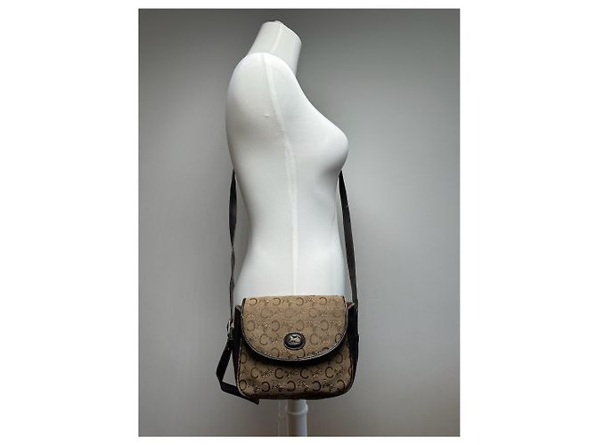 Céline Vintage Celine Paris Macadam Tasche Triomphe Kamel - Ansicht 6
