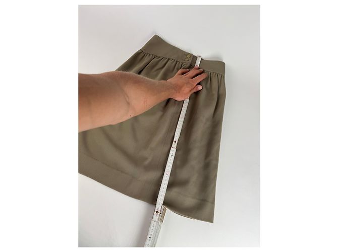 Gonna vintage Dior kaki M Cachi - vista 10