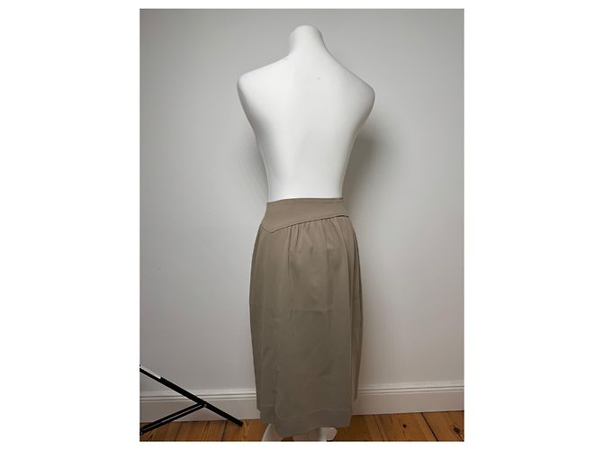 Gonna vintage Dior kaki M Cachi - vista 3