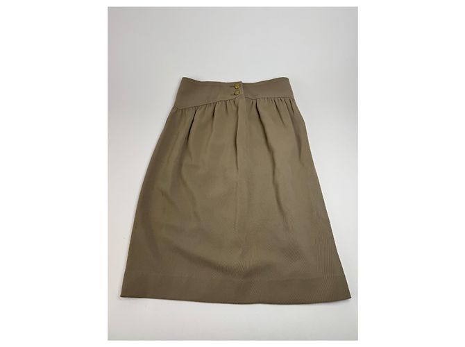 Gonna vintage Dior kaki M Cachi - vista 4