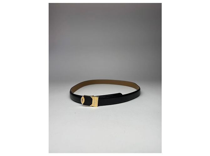 Vintage Yves Saint Laurent Ledergürtel schwarz - Ansicht 9