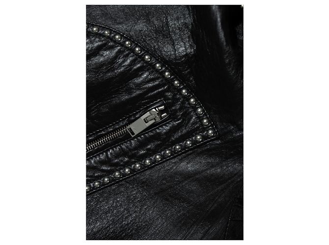 Lederfransenjacke von Saint Laurent, 2015 Schwarz - Ansicht 6