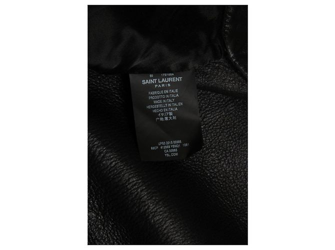 Lederfransenjacke von Saint Laurent, 2015 Schwarz - Ansicht 7