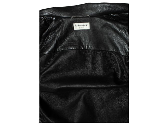 Lederfransenjacke von Saint Laurent, 2015 Schwarz - Ansicht 8