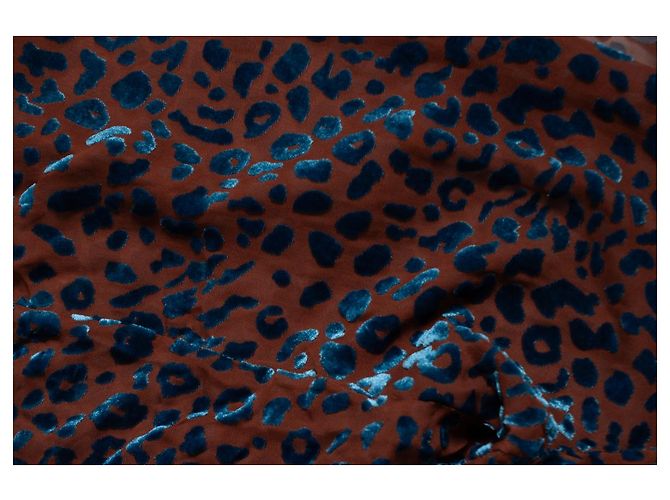 Maison Martin Margiela Camicia leopardata Devore Maison Margiela, SS2019 Marrone Blu - vista 5
