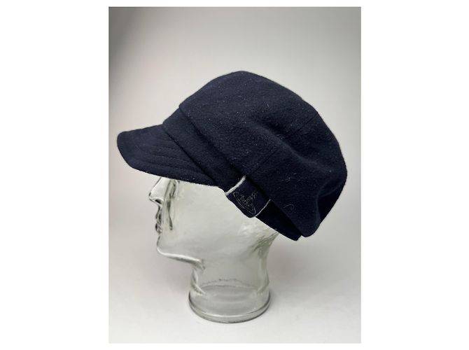Cappello in lana vintage Vivienne Westwood blu navy nero S/m - vista 10