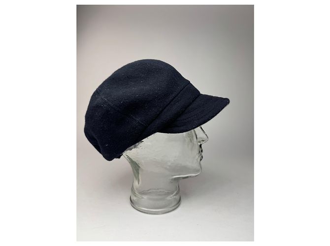 Cappello in lana vintage Vivienne Westwood blu navy nero S/m - vista 3