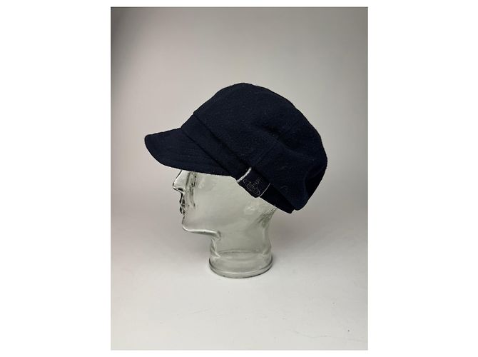 Cappello in lana vintage Vivienne Westwood blu navy nero S/m - vista 4