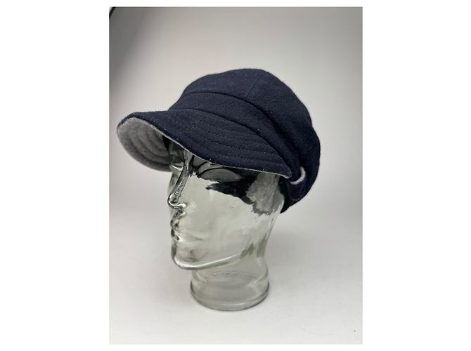 Cappello in lana vintage Vivienne Westwood blu navy nero S/m - vista 8