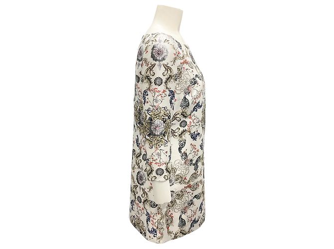 Prabal Gurung Elfenbein Multi-Print Seiden-Satin Mini-Kleid Mehrfarben - Ansicht 2