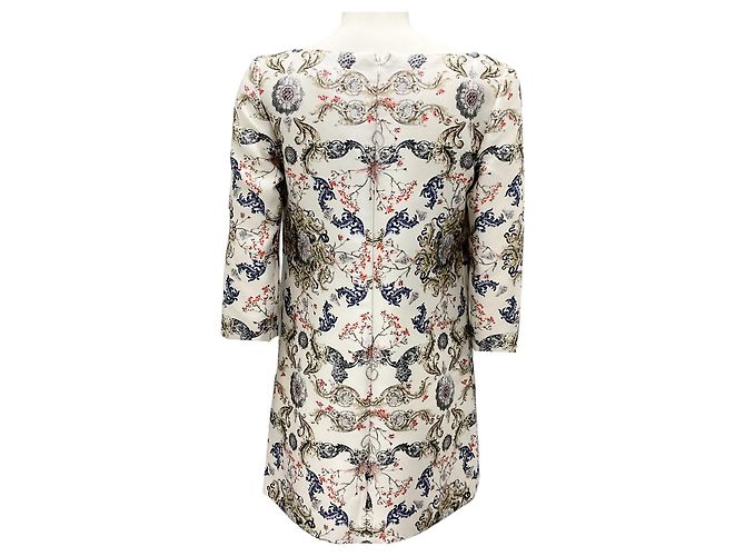 Prabal Gurung Elfenbein Multi-Print Seiden-Satin Mini-Kleid Mehrfarben - Ansicht 3