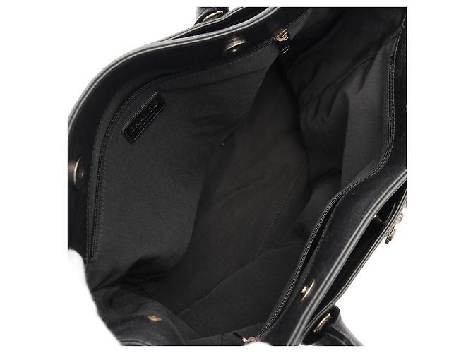 Chanel Executive Tote Ledertasche Schwarz - Ansicht 3