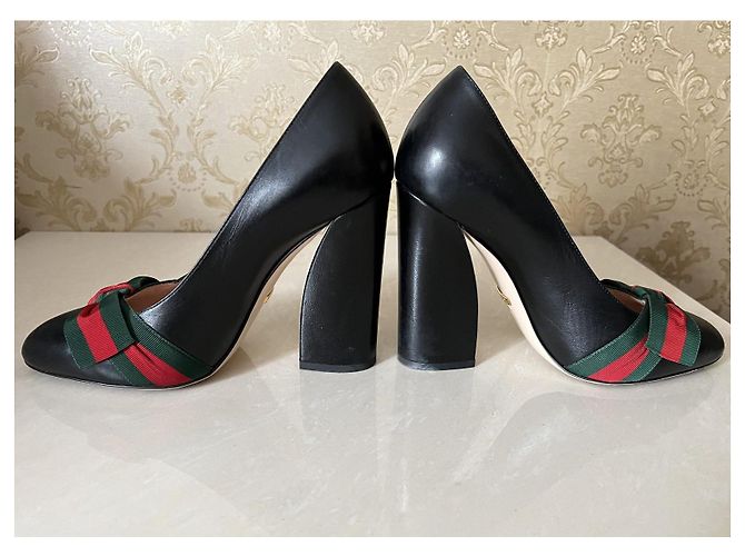 Décolleté Gucci in pelle nera taglia 38 Nero - vista 11